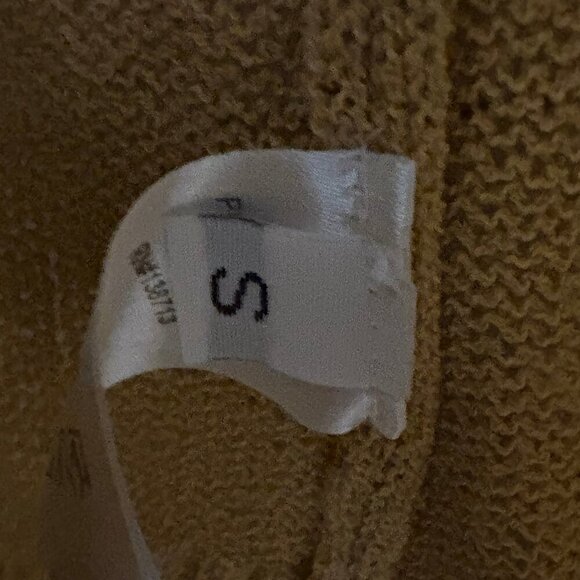 Hoity Toity‎ Tan Cardigan w Black White Stripe Small - Picture 7 of 7